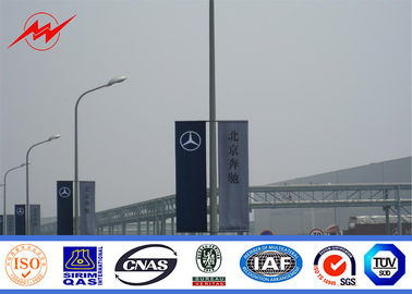 Κίνα 10m πόλος χάλυβα Πολωνών φωτεινών σηματοδοτών ακρών του δρόμου με το έμβλημα διαφημίσεων προμηθευτής