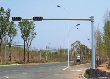 Κίνα διπλό σήμα κυκλοφορίας βραχιόνων ύψους 7m Πολωνός, γαλβανισμένος Driveway χάλυβας Πολωνός με το σήμα προμηθευτής
