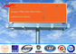 Ενιαίος πλαισιωμένος υπαίθριος πίνακας διαφημίσεων δομών χάλυβα που διαφημίζει για την εθνική οδό προμηθευτής
