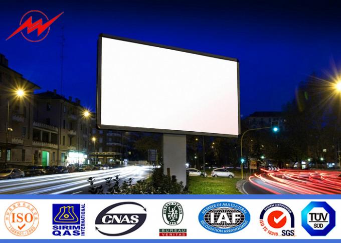 Ενιαίος πλαισιωμένος υπαίθριος πίνακας διαφημίσεων δομών χάλυβα που διαφημίζει για την εθνική οδό 0