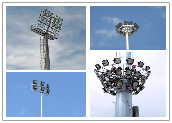 υψηλός ιστός ελαφρύς Πολωνός 30m ύψος 12mm εθνικών οδών/γηπέδου ποδοσφαίρου πάχος 2