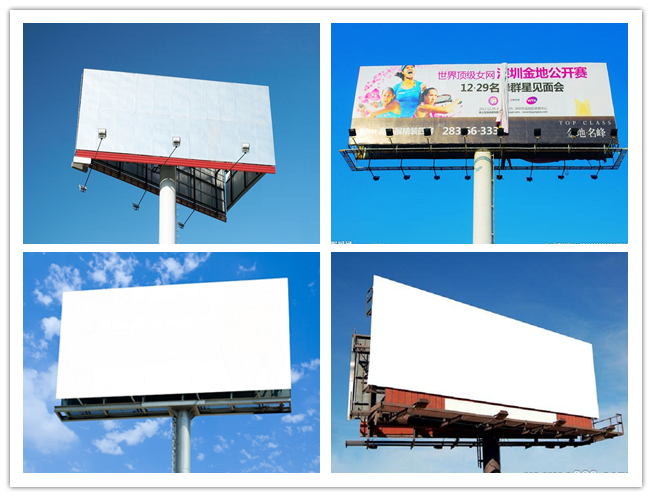 Πολυ υπαίθριος πίνακας διαφημίσεων ακρών του δρόμου χρώματος που διαφημίζει, πίνακας διαφημίσεων δομών χάλυβα 0