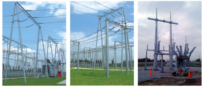 10.5M 800 DAN χάλυβα δύναμης ηλεκτρική χρησιμότητα Πολωνοί γραμμών μετάδοσης κυκλωμάτων Πολωνού διπλή 1