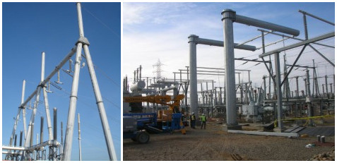 14M 500 Dan Electricity Transmission Steel Utility Πολωνός για το πρόγραμμα γραμμών διανομής δύναμης 0