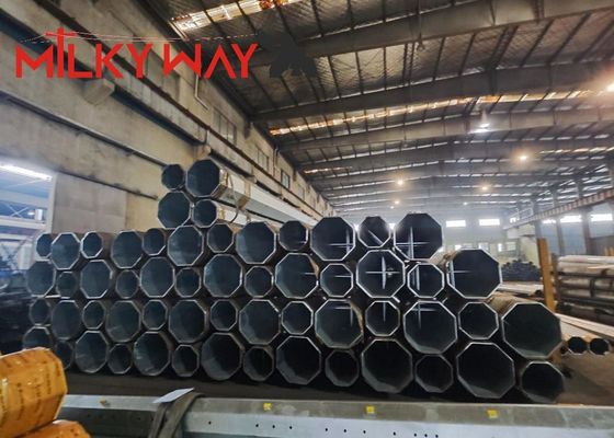 ποιότητας  Three-Section Galvanized Monopole Tower for Communication Distribution Εργοστάσιο