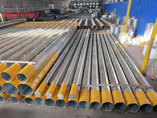 Ποιότητα  Galvanized Steel Pole Suitable for Electrical Power Distribution and Outdoor Lighting with Multiple Shape Options and Steel Materials Εργοστάσιο