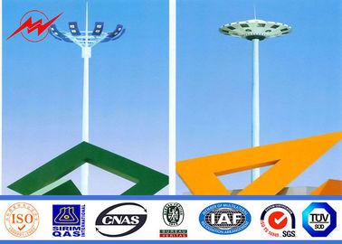 Q345 χάλυβα πόλων υψηλός ιστός Πολωνός πόλων χάλυβα σωληνοειδής για το στάδιο προμηθευτής