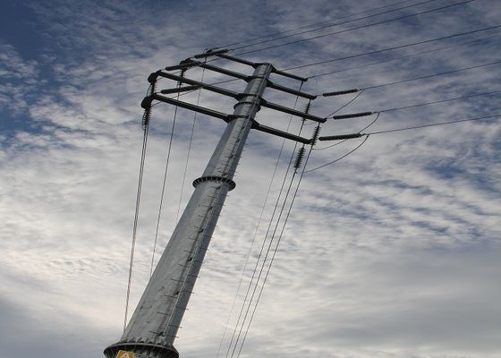 Οκτάγωνη στρογγυλή χρησιμότητα Πολωνοί χάλυβα τμημάτων 14m 2.5KN με Galvanization ASTM Α 123 προμηθευτής