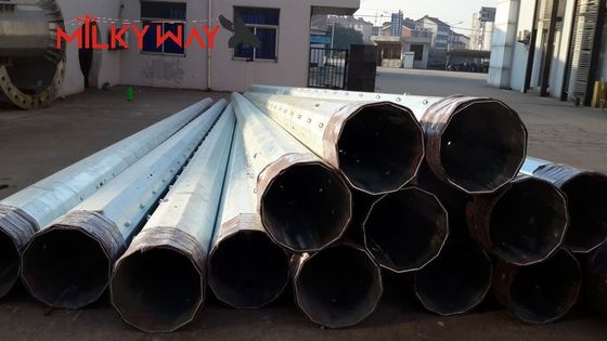 15m Galvanized Steel Pole 69kV Power Transmission 8kN Load προμηθευτής