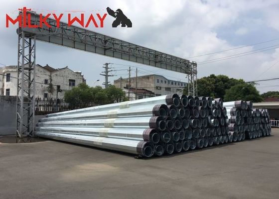 12M 16KN Steel Tubular Electric Pole για το έργο μετάδοσης ηλεκτρικής γραμμής διανομής προμηθευτής