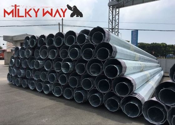 Ατσάλινος σωληνωτός πόλος 9-13 μ. με θερμή γαλβανίωση προμηθευτής