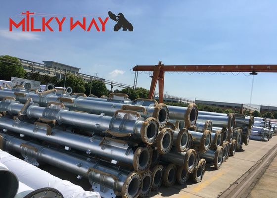 14m-21m Galvanized Steel Power Transmission Poles for Utility Line προμηθευτής