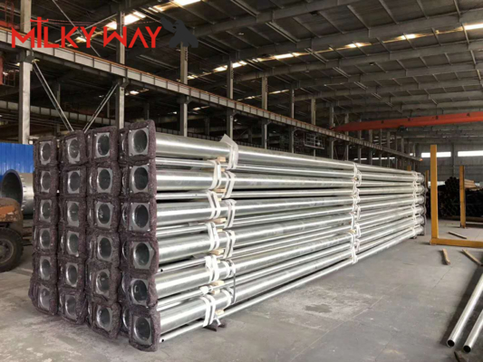 Galvanized Traffic Light Pole 10M Height 7M Crossarm προμηθευτής