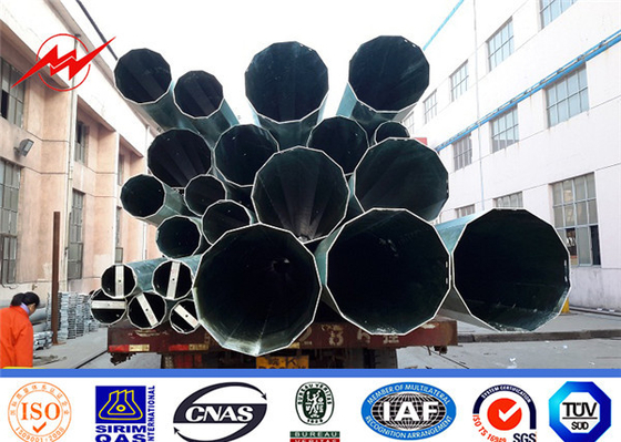 Πύργος γραμμών ηλεκτρικής ενέργειας 33kV με 18m ατσάλινο στύλο για σταθερή μετάδοση προμηθευτής