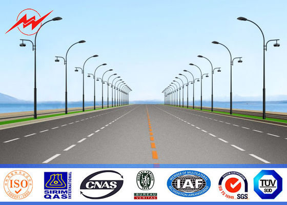 6M-12M γαλβανισμένη επιφάνεια καυτής εμβύθισης Πολωνού φωτεινών σηματοδοτών ύψους degisn