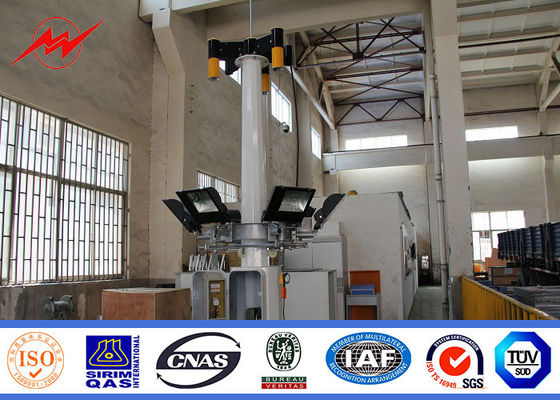 Αντιδιαβρωτικός 30m ελαφρύς πύργος ιστών γηπέδου ποδοσφαίρου υψηλός με την ανύψωση του συστήματος