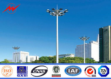 Συνήθεια 25m Polygonal υψηλός ιστός ελαφρύς Πολωνός ποδοσφαίρου σταδίων για το θαλάσσιο λιμένα
