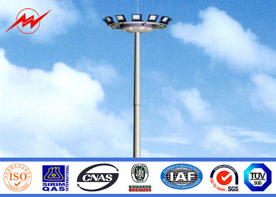 Κωνικός υψηλός ιστός Πολωνός ζωγραφικής 35M για το φωτισμό θαλάσσιων λιμένων με το βαρούλκο