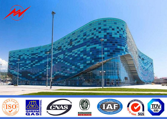 φωτισμός αθλητικών κέντρων πόλων ιστών 40m polygonal υψηλός με το βαρούλκο