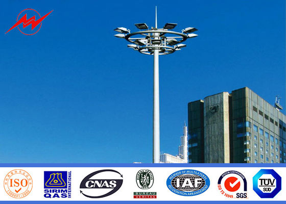 Υπαίθριος 80M γαλβανισμένος υψηλός ιστός Πολωνός ζωγραφικής με την ανύψωση του συστήματος