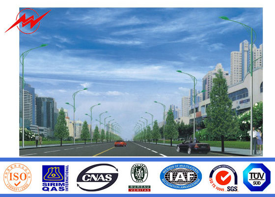 Ζωγραφική του διπλού γαλβανισμένου βραχίονας χάλυβα Πολωνός 2.75mm 12m για το φωτισμό οδών