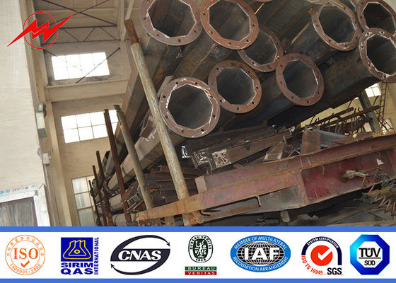 6 πλευρές 415m γαλβανισμένος επίστρωμα χάλυβας Πολωνός σκονών με έναν διαγώνιο βραχίονα