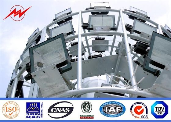 Η καυτή εμβύθιση γαλβάνισε έξω τον πλήρη φωτισμό πόλων ιστών πορτών για το αθλητικό κέντρο