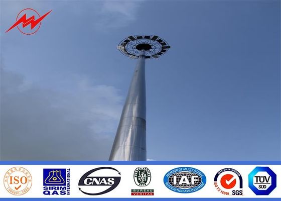 Η υψηλή σκόνη τρόπων έντυσε τους υψηλούς πόλους φωτισμού ιστών με την ανύψωση του συστήματος