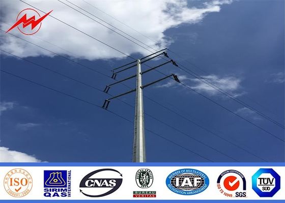 138KV οκτάγωνος galvanization πόλος ηλεκτρικής δύναμης για την ηλεκτρική μετάδοση