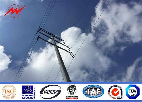 138KV οκτάγωνος galvanization πόλος ηλεκτρικής δύναμης για την ηλεκτρική μετάδοση