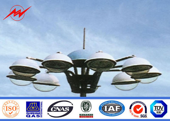 Υπαίθριος διπλώνοντας υψηλός ιστός Πολωνός πόλων δύναμης με την ανύψωση του συστήματος