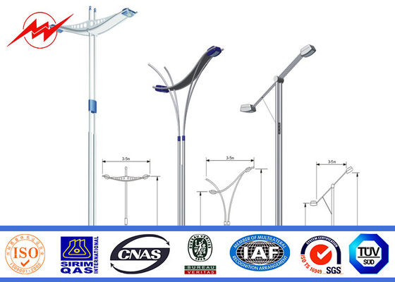 HDG 3mm ζωγραφική γαλβανισμένος χάλυβας Πολωνός ένα τμήμα του οδικού φωτισμού