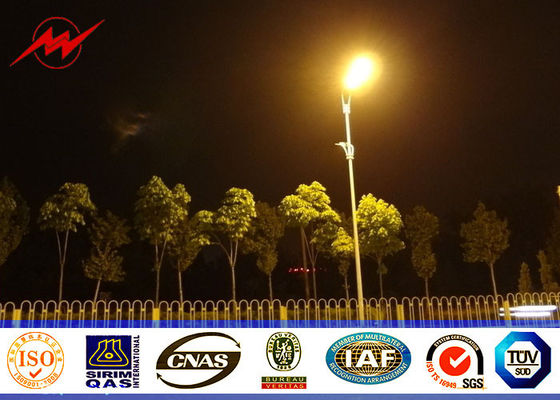 Στρογγυλός/οκτάγωνος γαλβανισμένος φωτεινός σηματοδότης Πολωνοί καυτής εμβύθισης 8m με 30w τις οδηγήσεις