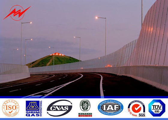 γαλβανισμένος πάχος χάλυβας Πολωνός πόλων 8mm 3.5mm για το φως εθνικών οδών οδών