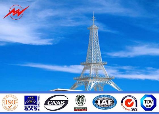 Γαλβανισμένος υψηλή τάση πύργος τηλεπικοινωνιών χάλυβα ηλεκτρικός μονοπωλιακός