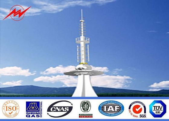 Χάλυβα τηλεπικοινωνιών κυψελοειδής πύργος Πολωνού κεραιών μονο για την επικοινωνία, ISO 9001