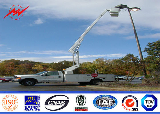 διπλός γαλβανισμένος υποστήριγμα χάλυβας Πολωνός 2500mm για το στάδιο που ανάβει το πάχος τοίχων 4mm