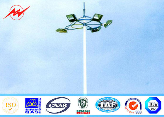 25M υψηλός ιστός Πολωνός των οδηγήσεων ύψους με το σύστημα για το φωτισμό σταδίων