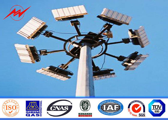 Υψηλός ιστός Πολωνός αερολιμένων 30M HDG με τη διπλή επιτροπή φαναριών για το φωτισμό σταδίων 100 τετραγωνικών μέτρων