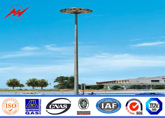 Τρία τμήματα 20M οκτάγωνων υψηλών ιστών Πολωνός με την πλατφόρμα κανένα ηλεκτρικό rasing σύστημα