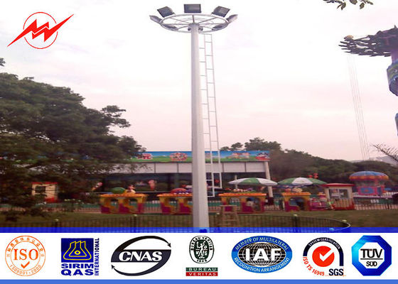 Τρία τμήματα 20M οκτάγωνων υψηλών ιστών Πολωνός με την πλατφόρμα κανένα ηλεκτρικό rasing σύστημα