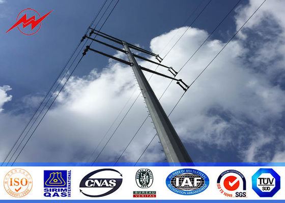 Κωνική χρησιμότητα Πολωνός χάλυβα 40ft 138kv για την ηλεκτρική γραμμή διανομής μετάδοσης