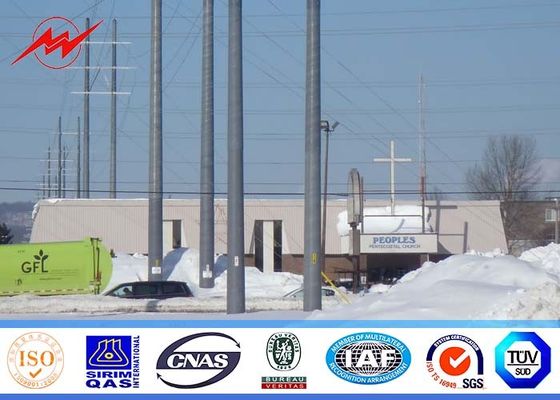 Οκτάγωνη 35FT χρησιμότητα Πολωνός χάλυβα 110kv με το χάλυβα που αναρριχείται στη βαθμίδα για τη γραμμή μετάδοσης