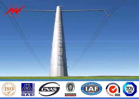 Οκτάγωνη 35FT χρησιμότητα Πολωνός χάλυβα 110kv με το χάλυβα που αναρριχείται στη βαθμίδα για τη γραμμή μετάδοσης