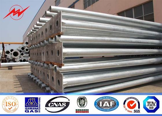 16sides 70ft χρησιμότητα Πολωνός χάλυβα τάσης 135kv για την υπο- γραμμή διανομής stational με το τοπ πιάτο χάλυβα