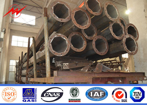 Γαλβανισμένος γύρω από εκλεπτυμένα 6m υπαίθριοι ελαφριοί Πολωνοί που χρωματίζουν με τον ενιαίο διαγώνιο βραχίονα