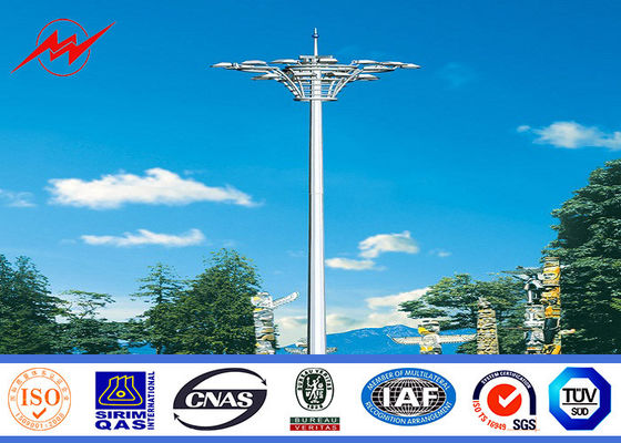 Χρυσό χρώμα 15m φωτισμός Πολωνοί ιστών ένωσης υψηλός για τον αερολιμένα/το σχολείο/τις βίλες