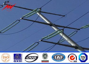 10M 2.5KN υλικό Πολωνού χρησιμότητας χάλυβα Q345 για τη δύναμη διανομής της Αφρικής Electicity με galvanization