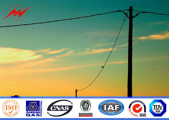 χρησιμότητα Πολωνός χάλυβα 11.8M 50KN 6mm Thikcness για τον πύργο ηλεκτρικής δύναμης