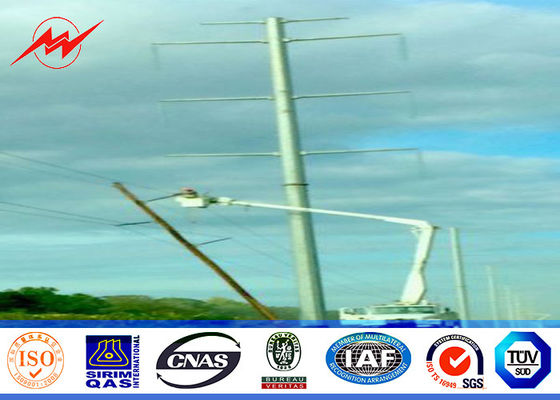 χρησιμότητα Πολωνός χάλυβα 11.8M 50KN 6mm Thikcness για τον πύργο ηλεκτρικής δύναμης